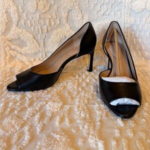 Giani Bernini Black Open-Toe Stiletto Pumps #544